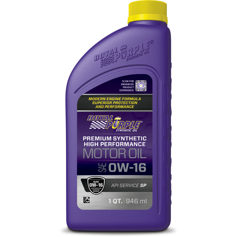 Royal Purple High Performance Ultra-Low Viscosity 0W-16 Motor Oil - 1 Quart Motor Oils Royal Purple