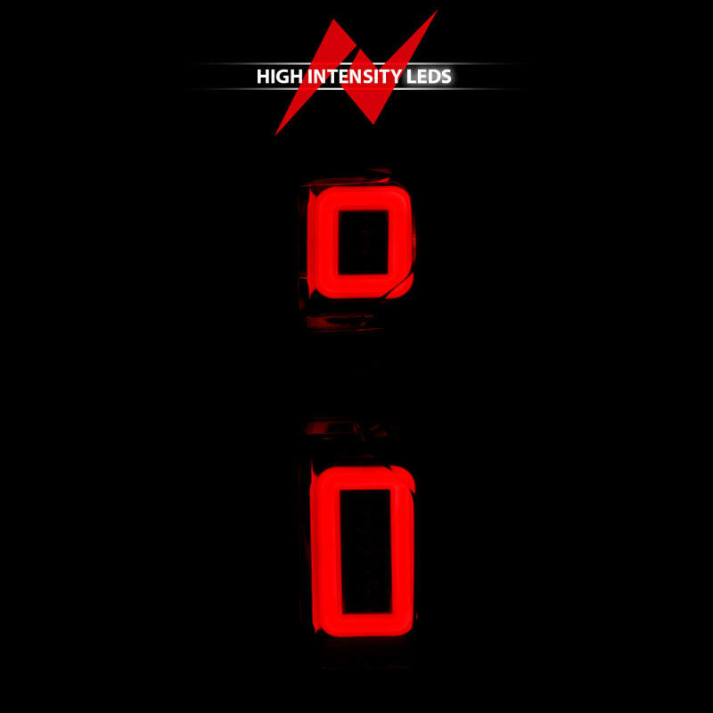 ANZO 19-21 Chevy Silverado Full LED Taillights Chrome Housing Red/Clear Lens G2 (w/C light Bars) Tail Lights ANZO