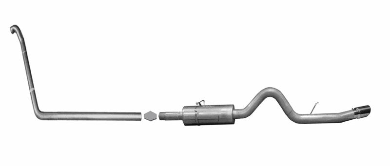 Gibson 99-03 Ford F-250 Super Duty Lariat 7.3L 4in Turbo-Back Single Exhaust - Stainless Turbo Back Gibson