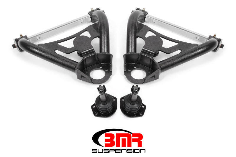 BMR 64-72 A-Body Pro-Touring Upper A-Arms w/ Tall Ball Joint (Delrin) - Black Hammertone Control Arms BMR Suspension
