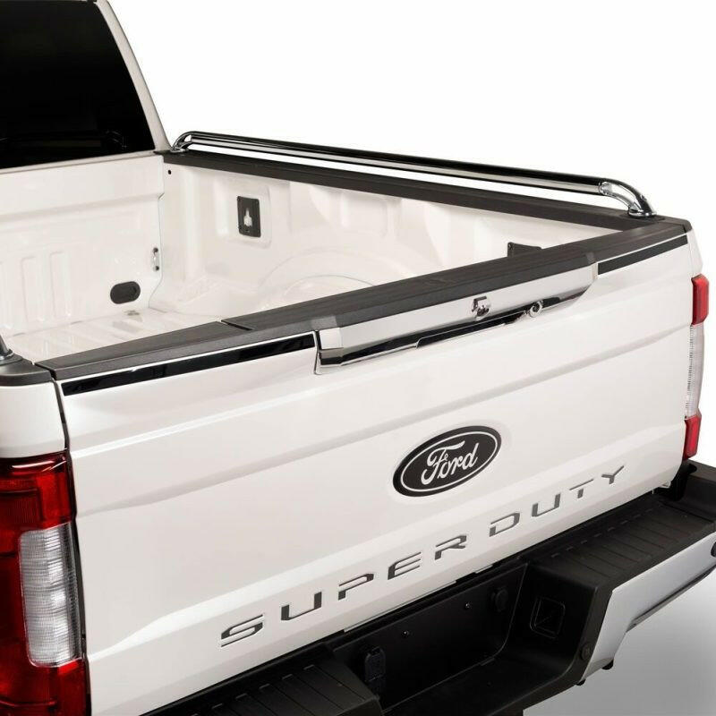 Putco 17-20 Ford SuperDuty - Black Platinum Upper Tailgate Accent - 2pcs Light Tailgate Bar Putco