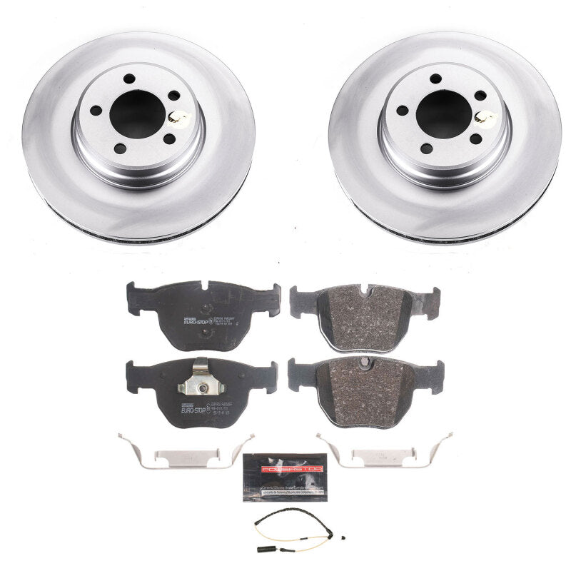 Power Stop 03-05 Land Rover Range Rover Front Euro-Stop Brake Kit Brake Kits - OE PowerStop