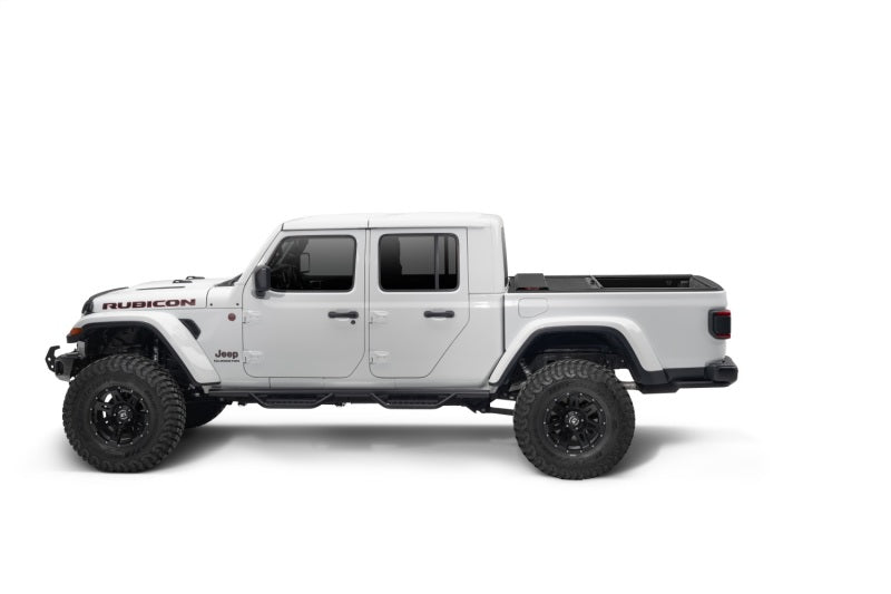Rugged Ridge Armis Retractable Locking Bed Cover w/o Trail Rails 20-21 Jeep Gladiator JT Tonneau Covers - Hard Fold Rugged Ridge