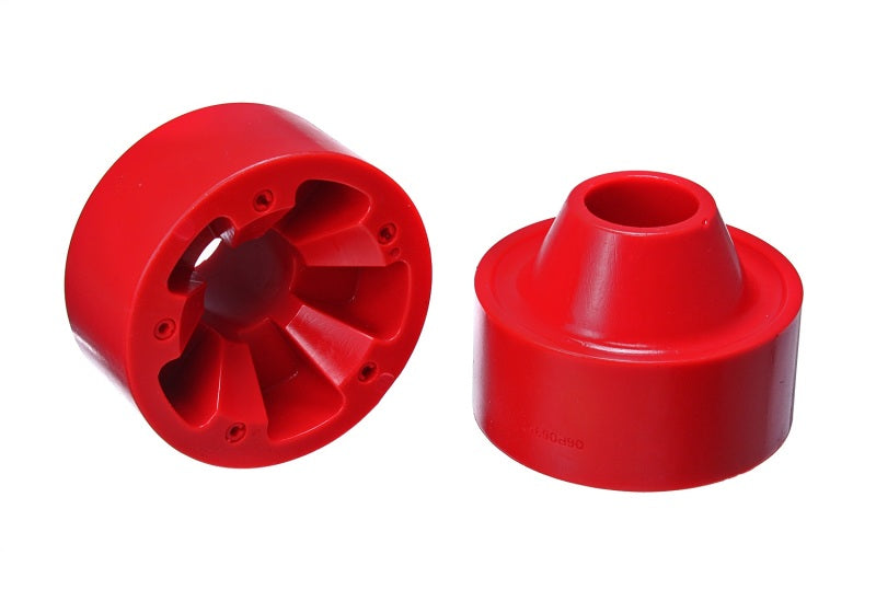 Energy Suspension 07-17 Jeep Wrangler (JK) Red Rear Coil Spring Spacer 1-3/4in Lift Set Bushing Kits Energy Suspension