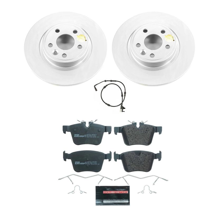 Power Stop 18-19 Jaguar E-Pace Rear Euro-Stop Brake Kit Brake Kits - OE PowerStop
