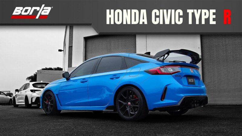 Borla 2023 Honda Civic Type R MT ATAK Catback Exhaust w/ 4in Ceramic Black Tips Catback Borla