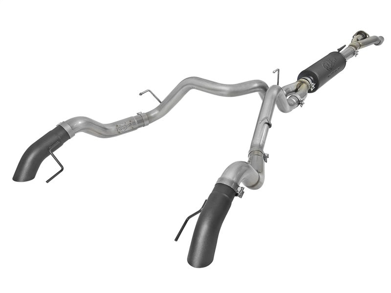 aFe MACH Force-Xp Cat-Back Exhaust w/Dual Hi-Tuck Tips Black 17-18 Ford F-150 Raptor V6-3.5L (tt) Catback aFe