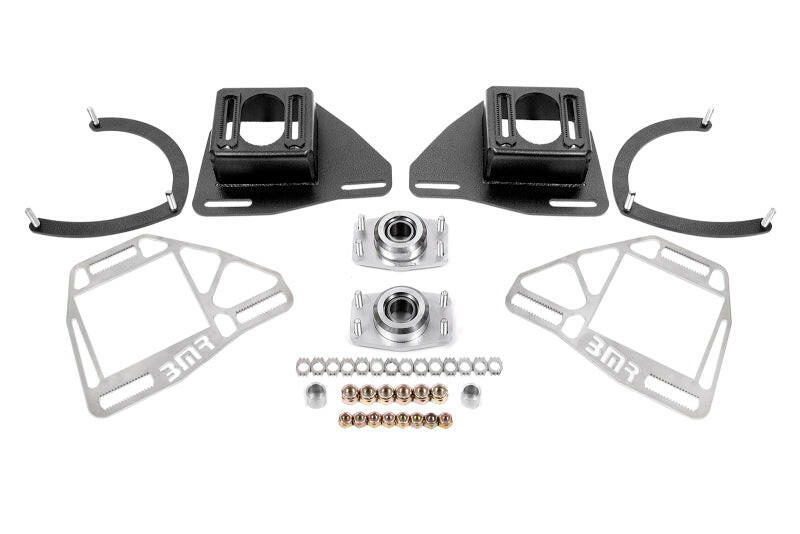 BMR Suspension 82-92 Chevy Camaro Caster/Camber Plates w/ Lockout Plates - Black Hammertone Shock Mounts & Camber Plates BMR Suspension