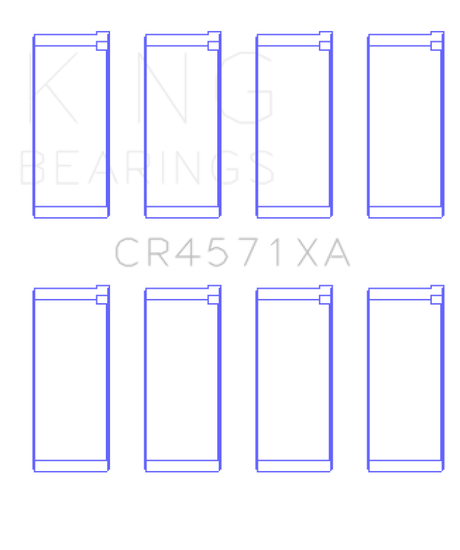 King Engine Bearings Mitsubishi 4D56 (Size +0.50mm) Connecting Rod Bearing Set Connecting Rods King Engine Bearings