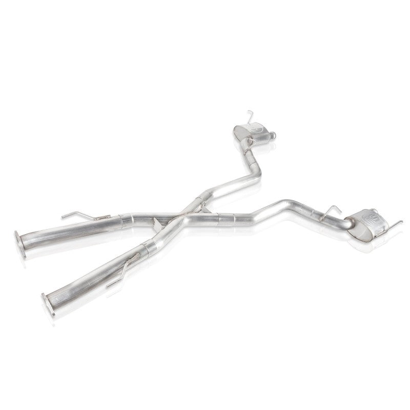 Stainless Works 2018 Jeep TrackHawk 6.2L 3in Catback System X-Pipe Turbo S-Tube Muffler Stock Exit Catback Stainless Works