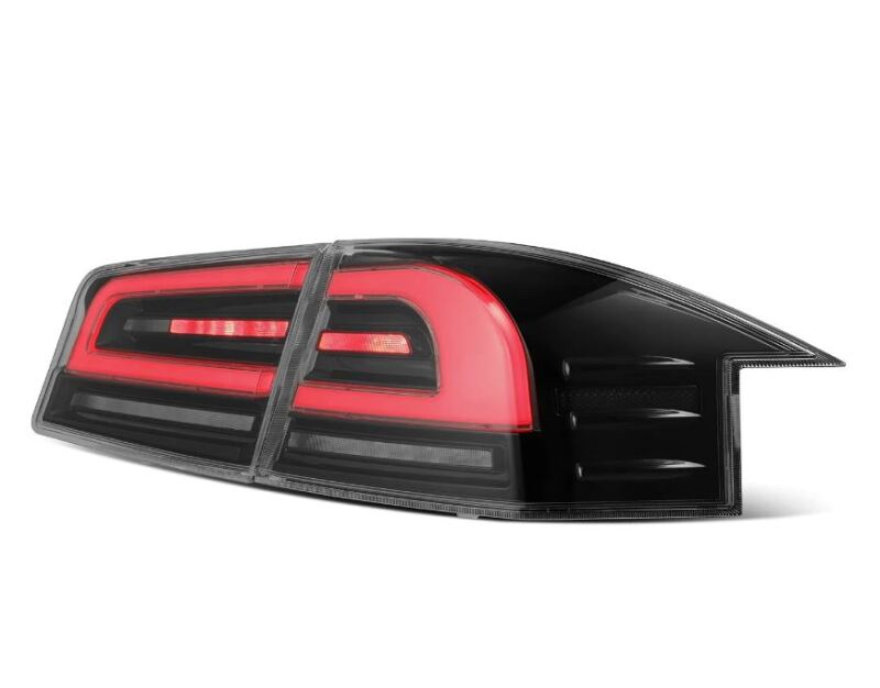 AlphaRex 12-21 Tesla Model S LUXX-Series LED Tail Lights - Black/Red Tail Lights AlphaRex