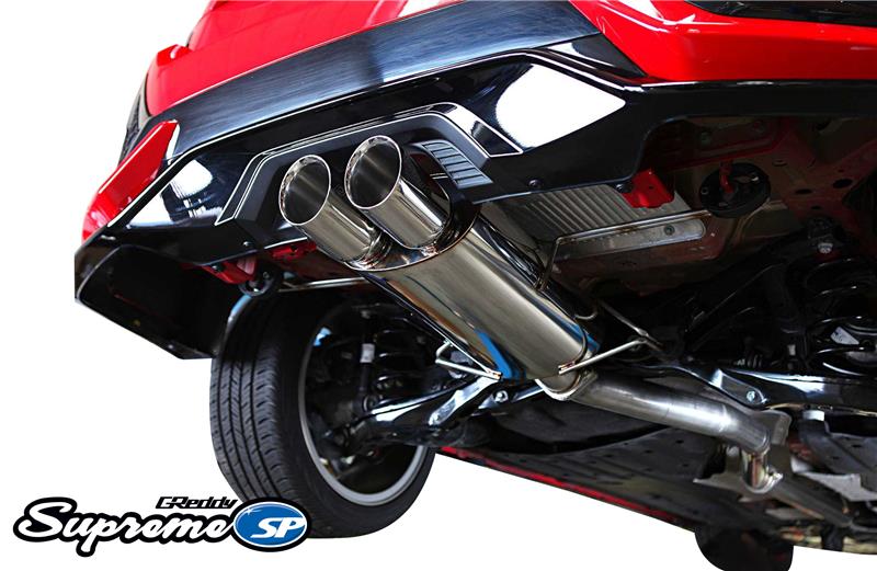 GReddy 2017+ Honda Civic Sport Hatchback 76mm Supreme SP Cat-Back Exhaust Catback GReddy