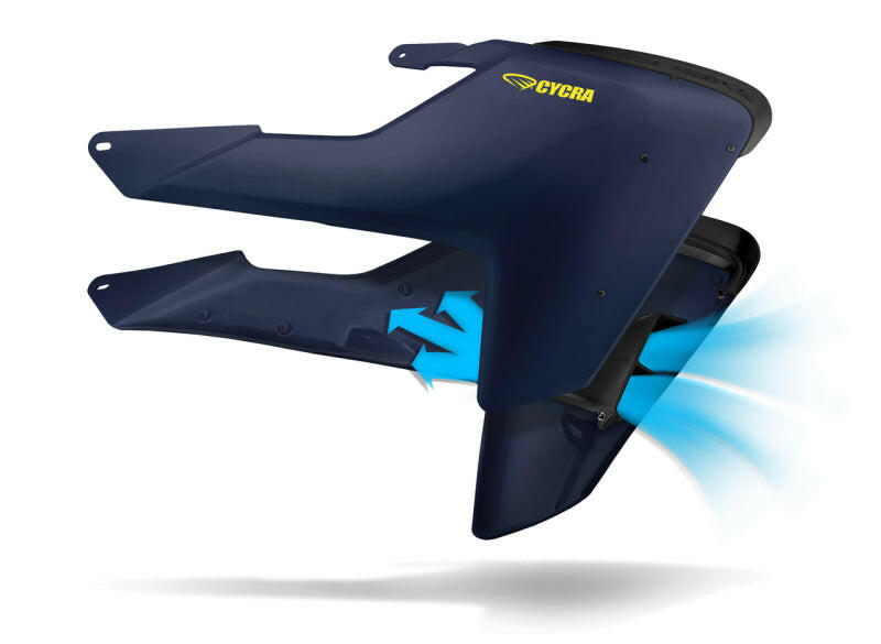 Cycra 16-18 Husqvarna FC250 Powerflow Radiator Shrouds - OEM Blue Plastics Cycra