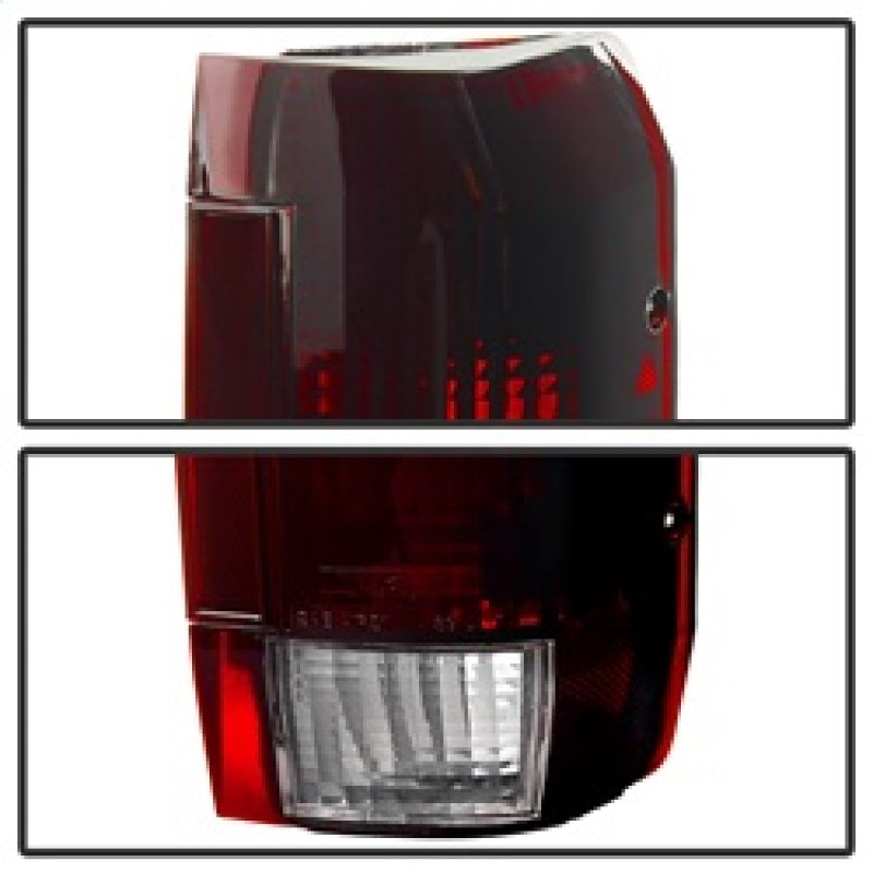 xTune Ford Bronco F150 F250 F350 F450 92-96 OE Style Tail Lights Red Smoked ALT-JH-FB92-OE-RSM Tail Lights SPYDER