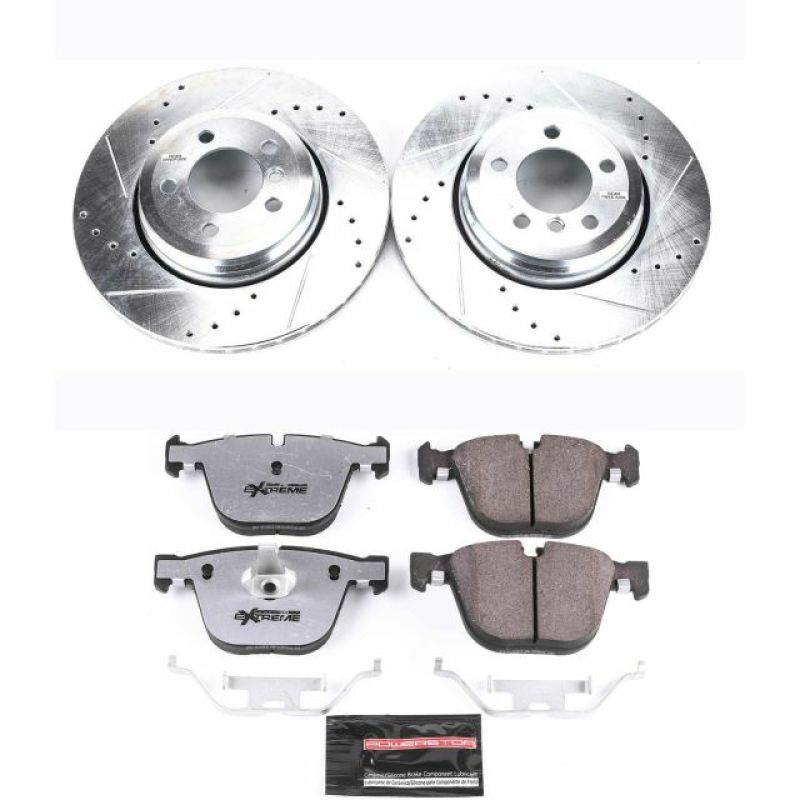 Power Stop 02-05 BMW 745i Rear Z26 Street Warrior Brake Kit Brake Kits - Performance D&S PowerStop