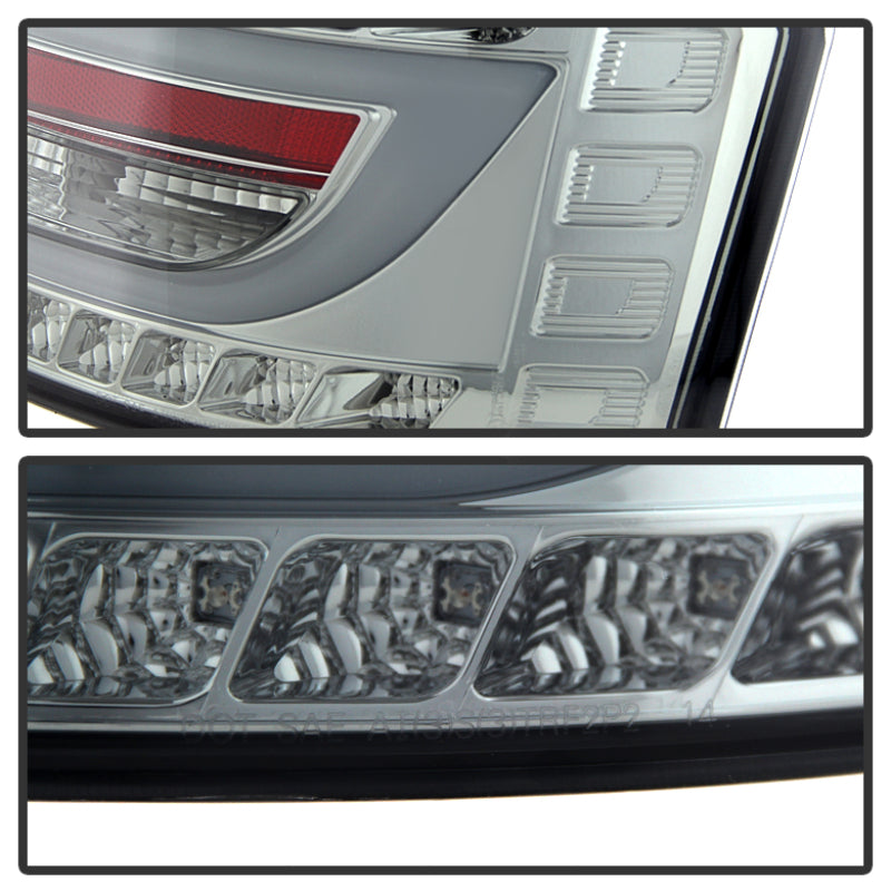 Spyder Audi A6 05-08 4Dr Sedan Only Light Bar LED Tail Lights Smke ALT-YD-AA605V2-LBLED-SM Tail Lights SPYDER
