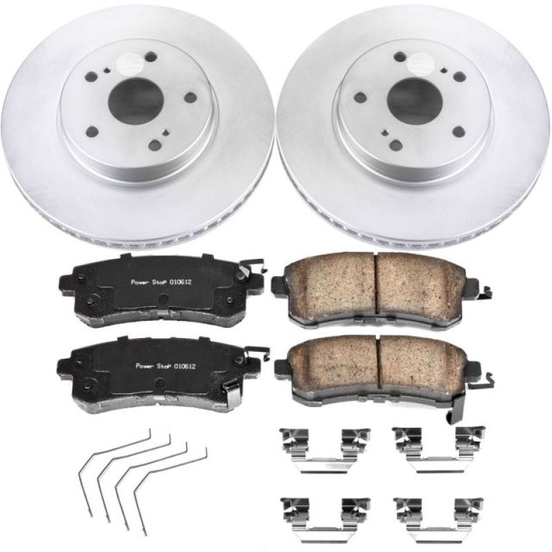 Power Stop 15-18 Subaru Legacy Front Z17 Evolution Geomet Coated Brake Kit Brake Kits - Performance Blank PowerStop