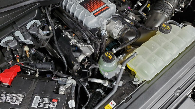 J&L 23-25 Ford F-150 Raptor R Oil Separator 3.0 Passenger Side - Black Anodized Oil Separators J&L