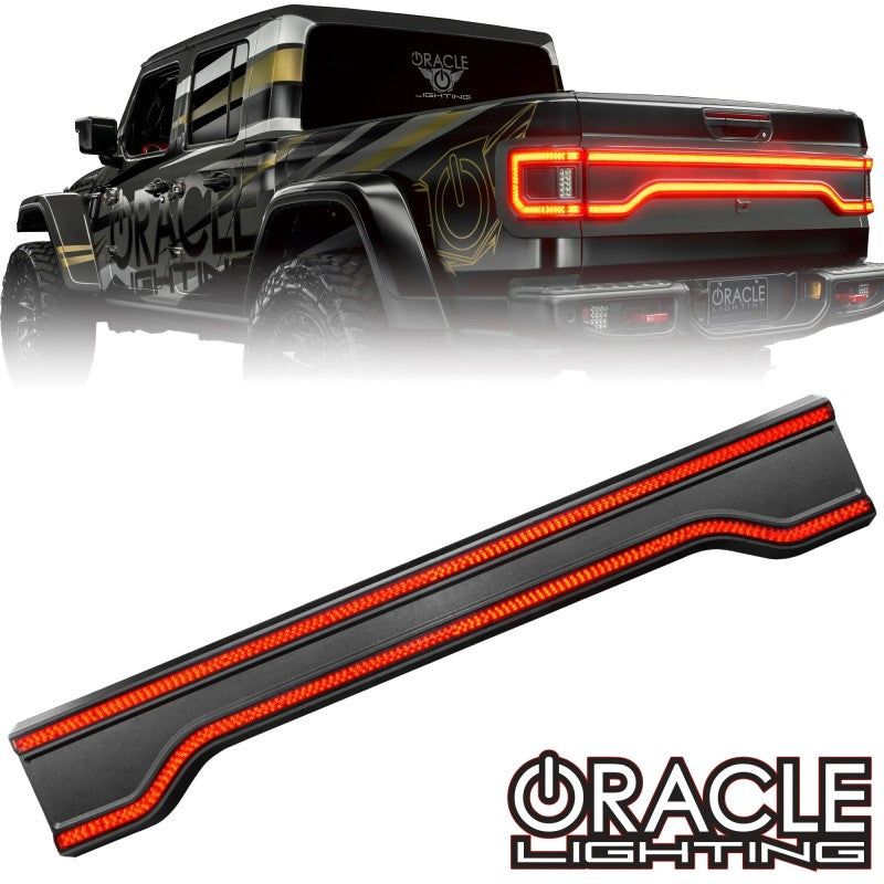 Oracle 20-23 Jeep Gladiator Racetrack Style LED Tail Gate Light - Tinted Light Tailgate Bar ORACLE Lighting