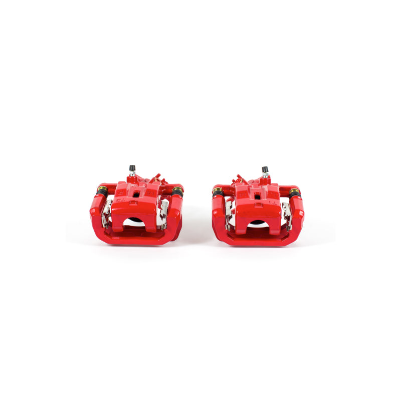 Power Stop 04-10 Mazda RX-8 Rear Red Calipers w/Brackets - Pair Brake Calipers - Perf PowerStop