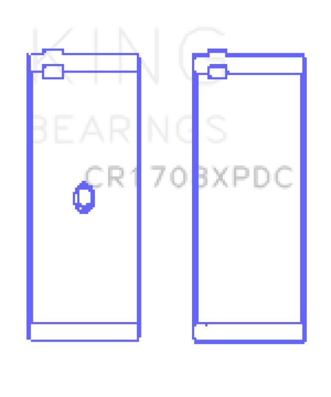King Engine Bearings Chevrolet Custom Coated Performance Rod Bearing - Single (Size STDX) Bearings King Engine Bearings