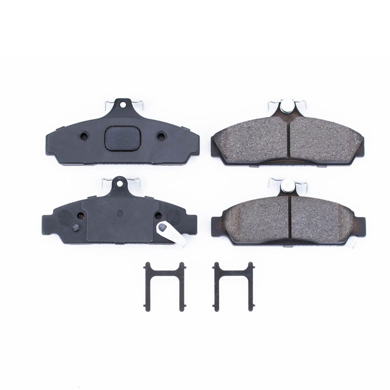 Power Stop 84-87 Chevrolet Corvette Front Z17 Evolution Ceramic Brake Pads w/Hardware Brake Pads - OE PowerStop