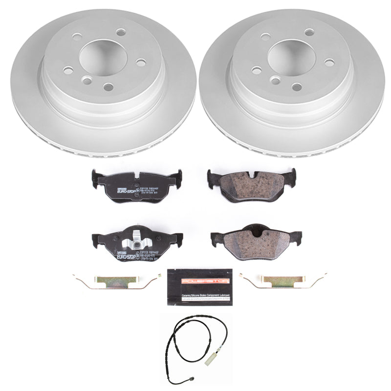 Power Stop 13-15 BMW X1 Rear Euro-Stop Brake Kit Brake Kits - OE PowerStop