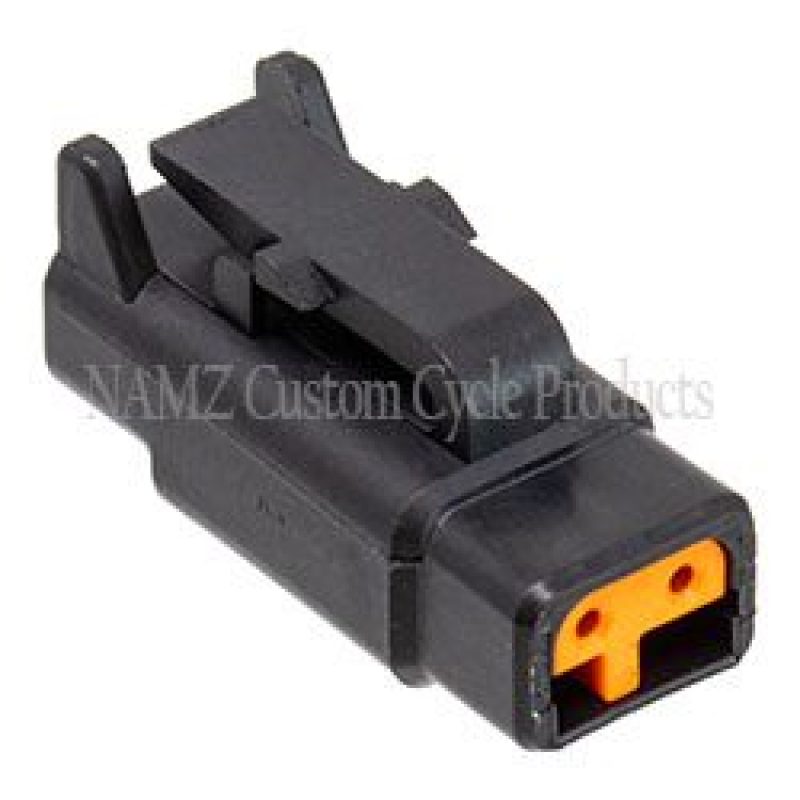 NAMZ Deutsch DTM 2-Position Plug w/2 Stamped Terminals & Wedgelock - Black (HD 74112-98BK) Wiring Connectors NAMZ
