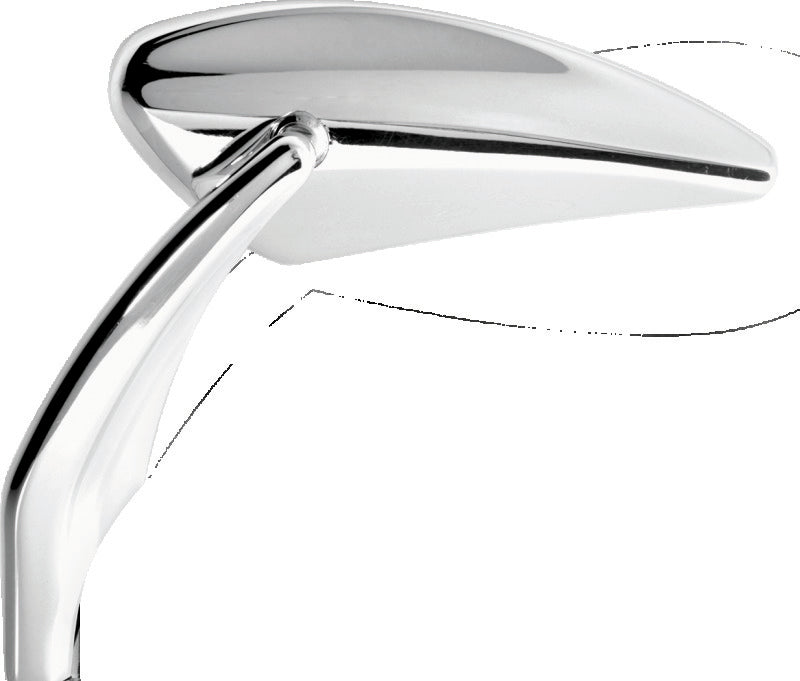Performance Machine Mirror Assy Left Torque - Chrome Side Mirrors Performance Machine