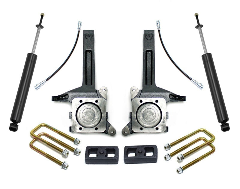 MaxTrac 07-18 Toyota Tundra 2WD 3.5in/2in MaxPro Spindle Lift Kit w/MaxTrac Shocks Steering Knuckles & Spindles Maxtrac