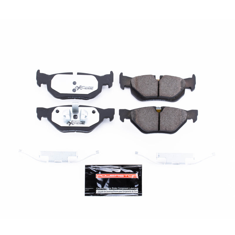 Power Stop 07-09 BMW 323i Rear Z26 Extreme Street Brake Pads w/Hardware Brake Pads - Performance PowerStop