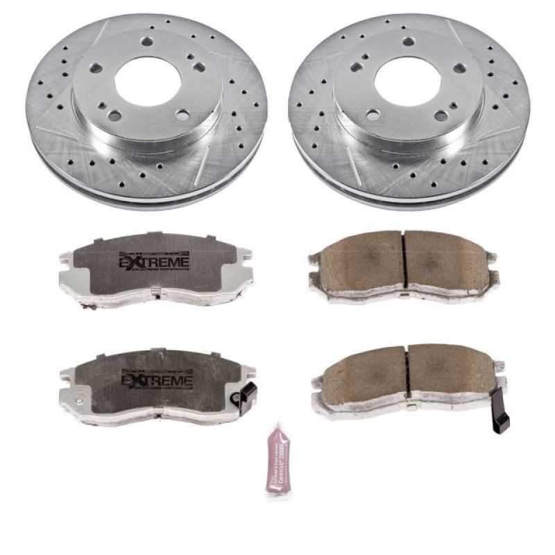 Power Stop 95-05 Chrysler Sebring Front Z26 Street Warrior Brake Kit Brake Kits - Performance D&S PowerStop
