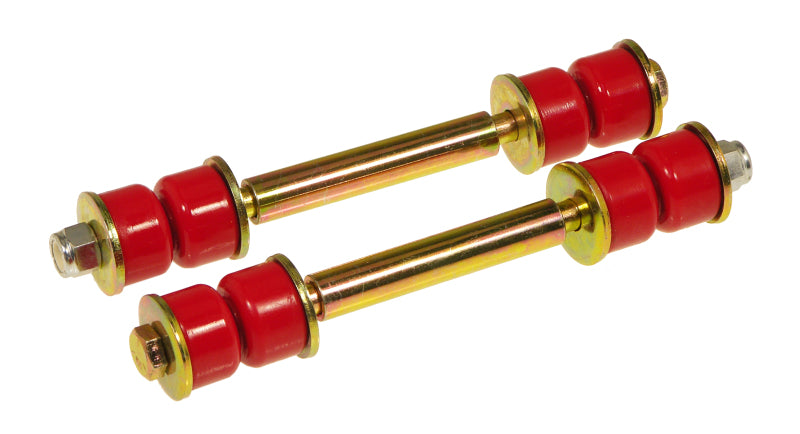 Prothane Universal End Link Set - 4 3/4in Mounting Length - Red Sway Bar Bushings Prothane