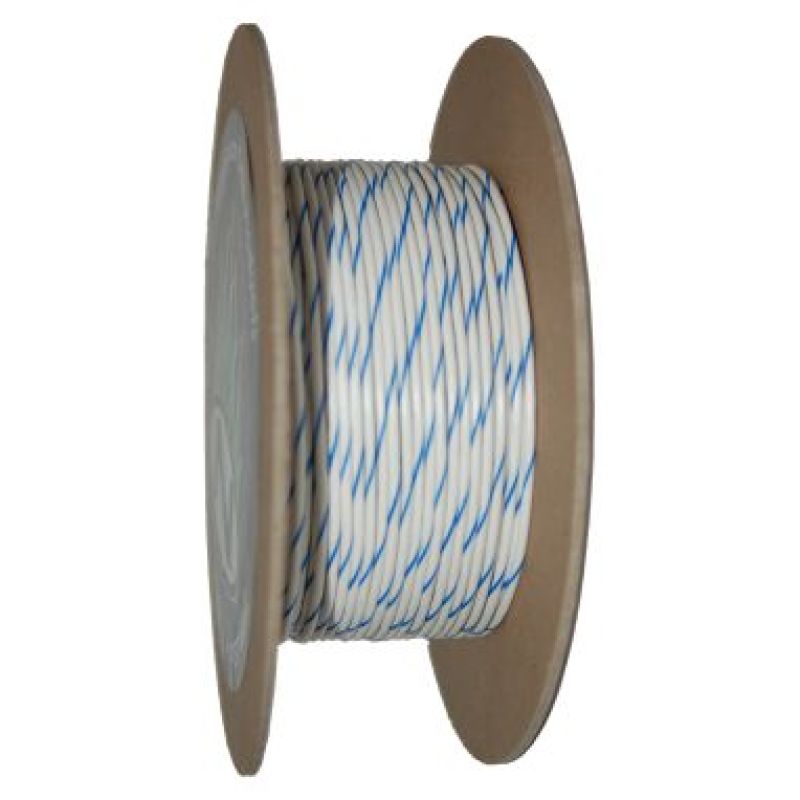 NAMZ OEM Color Primary Wire 100ft. Spool 18g - White/Blue Stripe Wire Loom NAMZ