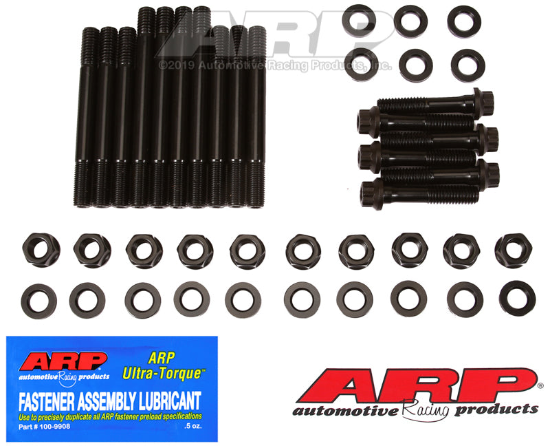 ARP SB Chevy w/1/2in straps F&R main stud kit Main Stud & Bolt Kits ARP