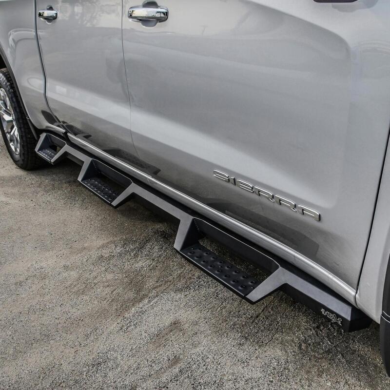 Westin 19-22 GMC Sierra 1500 CC 6.5ft Bed (Excl. 2019 Ltd/LD) HDX Drop W2W Nerf Step Bars - Tex. Blk Nerf Bars Westin