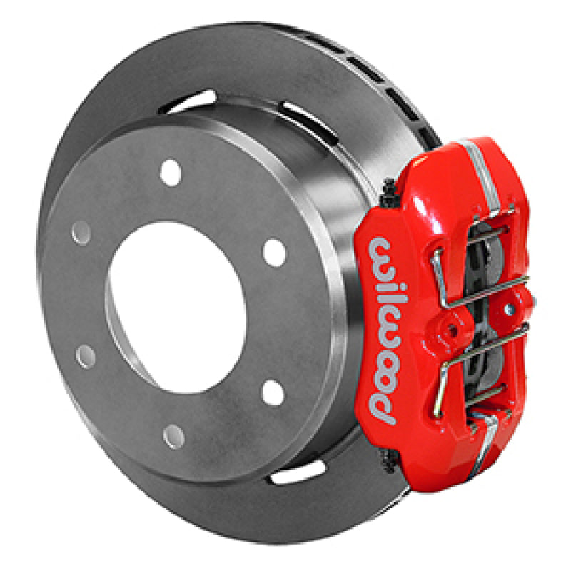 Wilwood 63-87 C10/C15 DynaPro FDPLP Red Calipers 11in x .81in Rotors 6-Lug Rear Disc Brake Kit Big Brake Kits Wilwood