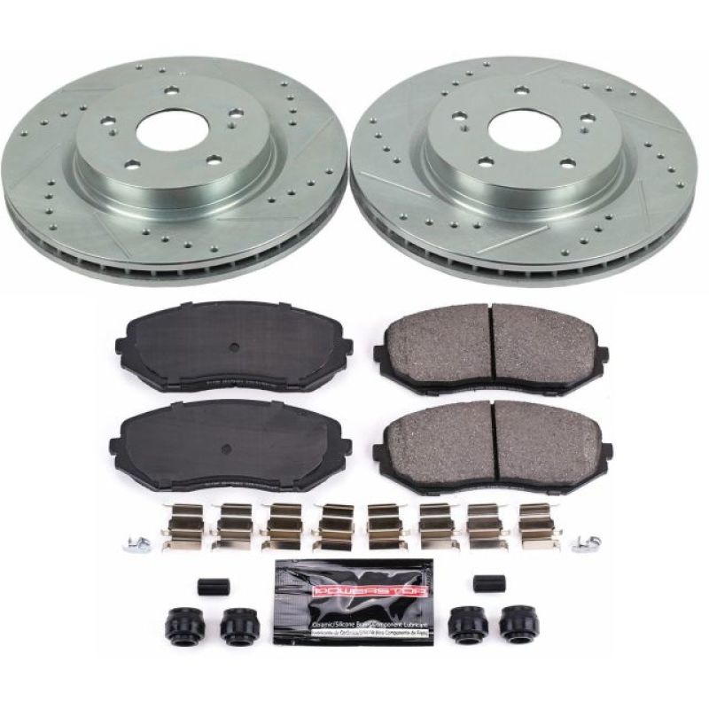 Power Stop 06-13 Suzuki Grand Vitara Front Z23 Evolution Sport Brake Kit Brake Kits - Performance D&S PowerStop