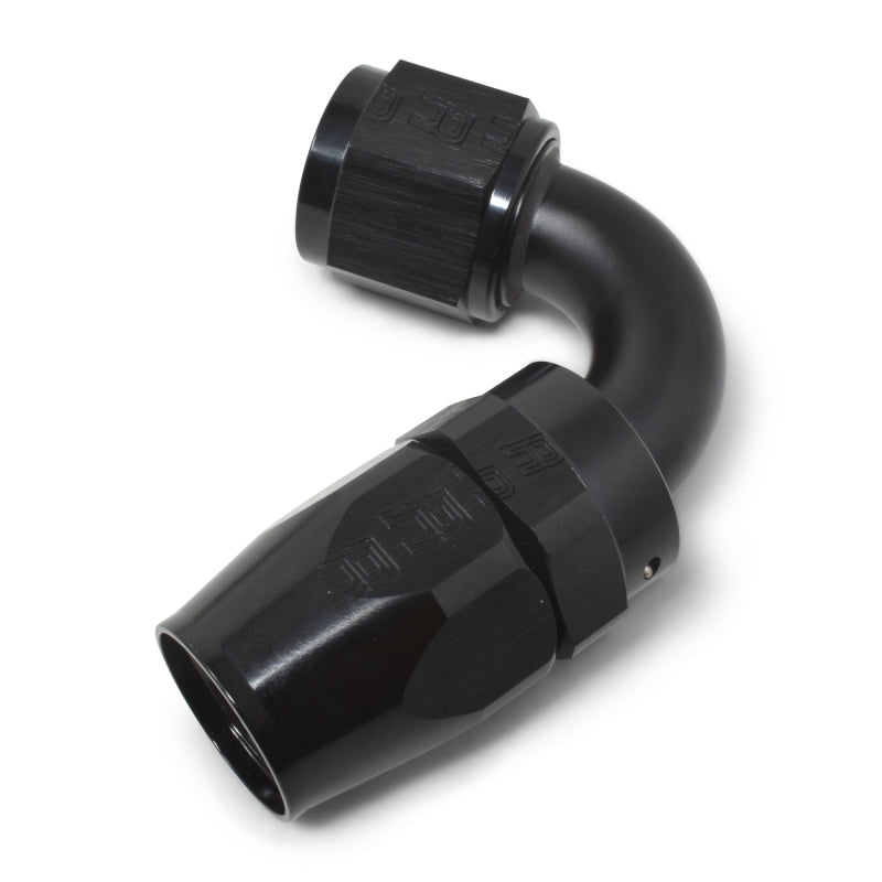 Russell Performance -12 AN Black 120 Degree Full Flow Swivel Hose End Fittings Russell