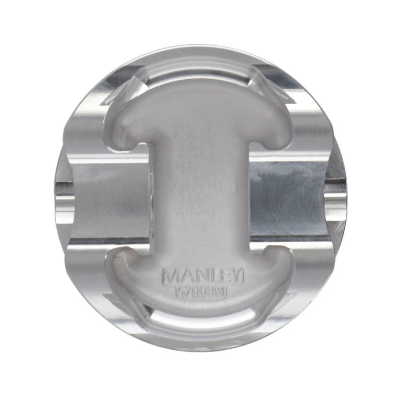 Manley 2018+ Ford Coyote 5.0L 6.75cc Dish 3.667in Bore 12:1 CR 22mm Pin Platinum Pistons Piston Sets - Forged - 8cyl Manley Performance