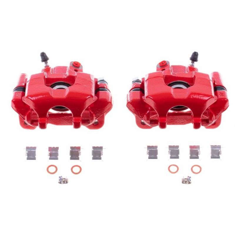 Power Stop 05-10 Scion tC Rear Red Calipers w/Brackets - Pair Brake Calipers - Perf PowerStop