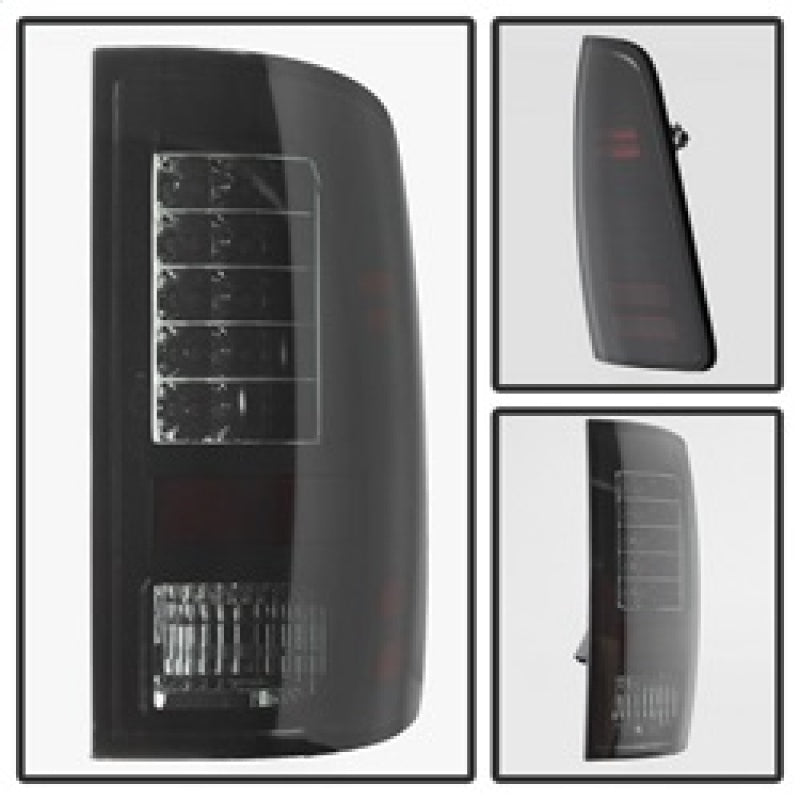 Spyder Dodge Ram 1500 09-14 LED Tail Lights Incandescent- Blk Smke ALT-YD-DRAM09-LED-BSM Tail Lights SPYDER