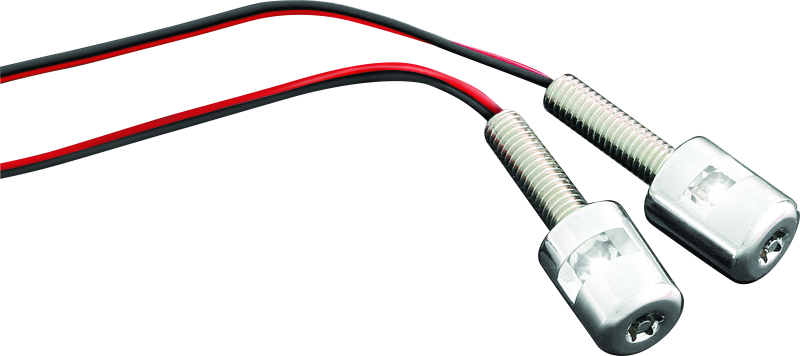 Kuryakyn Led License Plate Bolt Lights Chrome Light Bars & Cubes Kuryakyn