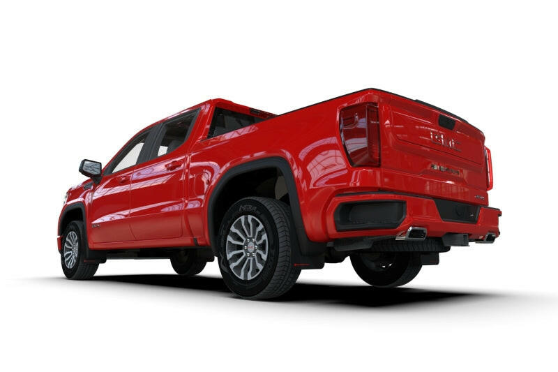 Rally Armor 19-25 GMC Sierra 1500 AT4 Black UR Mud Flap w/ Red Logo Mud Flaps Rally Armor