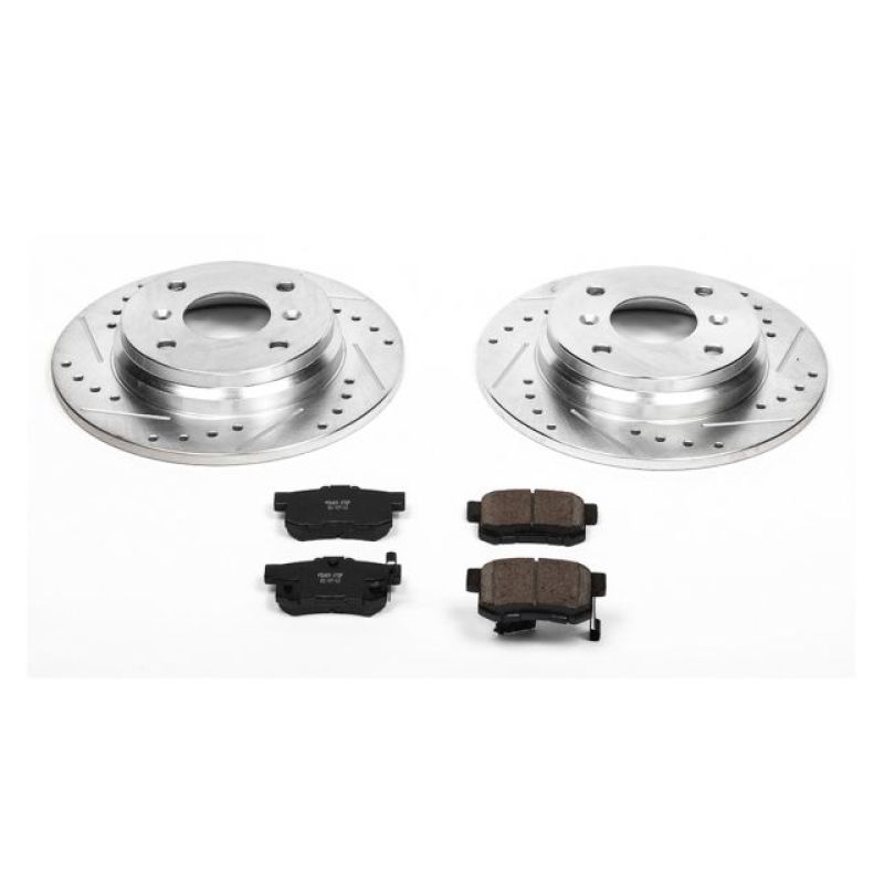 Power Stop 92-96 Honda Prelude Rear Z23 Evolution Sport Brake Kit Brake Kits - Performance D&S PowerStop