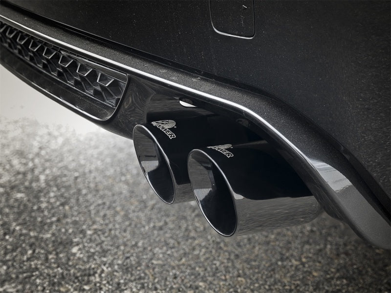 aFe MACH Force-Xp 3.5in. 304 SS C/B Exhaust System 15-18 BMW X5 M (F85) V8-4.4L (tt) - Black Tip Catback aFe