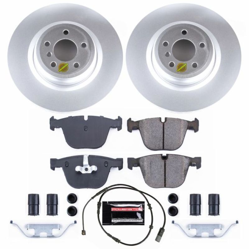 Power Stop 11-15 BMW 750i Rear Z17 Evolution Geomet Coated Brake Kit Brake Kits - Performance Blank PowerStop