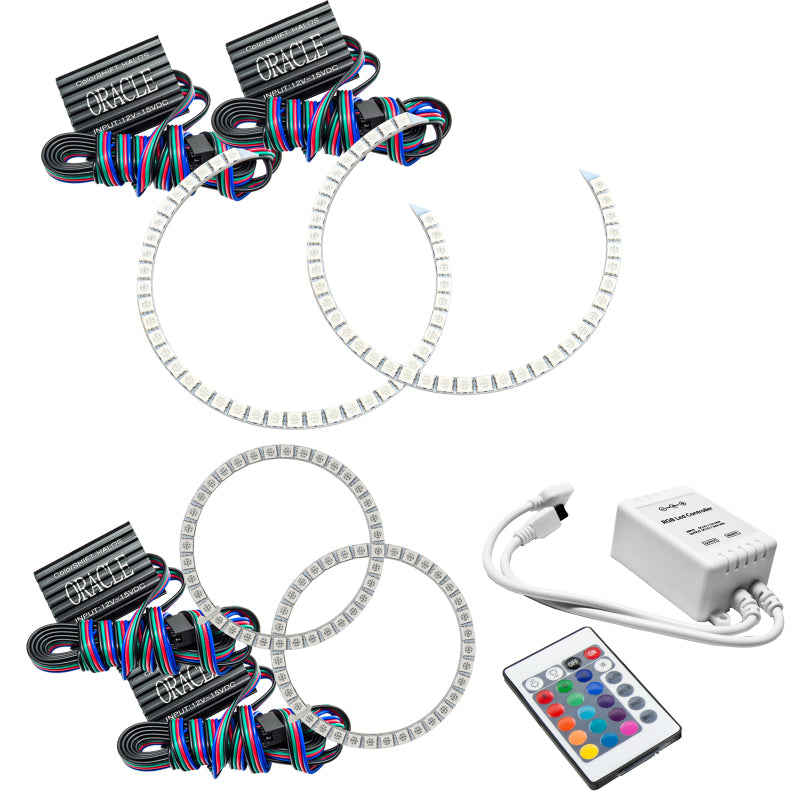 Oracle Mercedes Benz C-Class 08-11 Halo Kit - ColorSHIFT w/ Simple Controller Headlights ORACLE Lighting