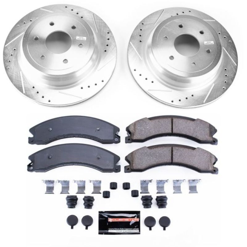 Power Stop 16-18 Nissan Titan XD Rear Z23 Evolution Sport Brake Kit Brake Kits - Performance D&S PowerStop