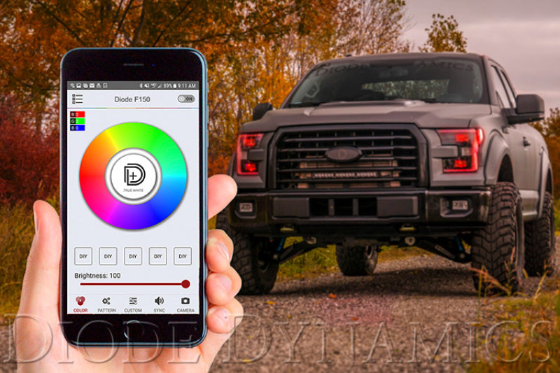 Diode Dynamics - Bluetooth RGBW M8 Controller 1ch Light Accessories and Wiring Diode Dynamics